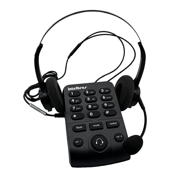 Telefone HEADSET Intelbrás BDI 10 + CHS 40B HD RJ9 - 4013310 1950447