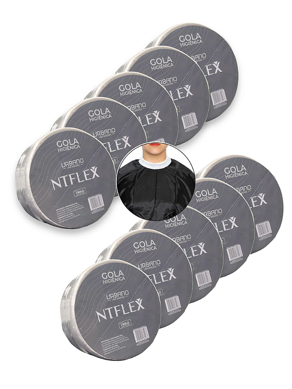 Kit Gola higiênica com 10 rolos com 100 golas cada Branco uso profissional