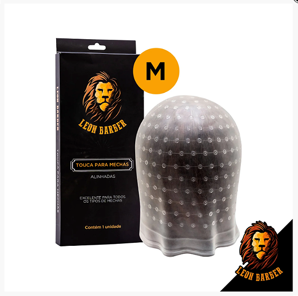 Touca para Reflexos Siliconada Leon Barber Tamanho M