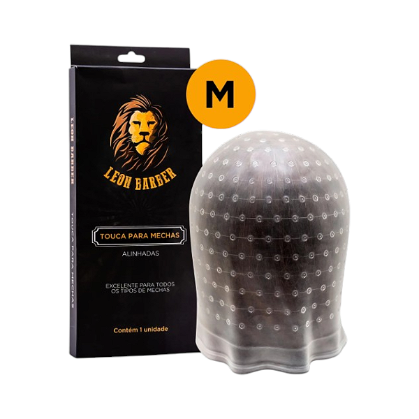 Touca para Reflexos Tamanho M Siliconada mechas Leon Barber