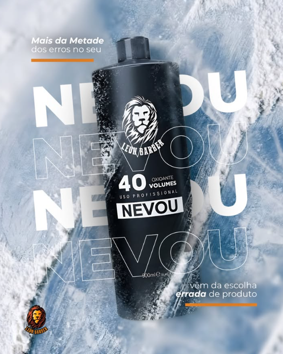 Água Oxigenada 40 Volumes 900ml Nevou Leon Barber
