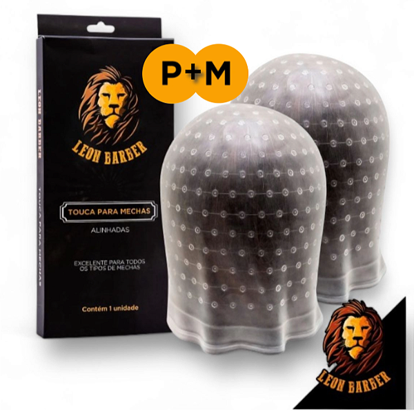 Kit Touca P + M  para reflexo luzes Leon Barber Original