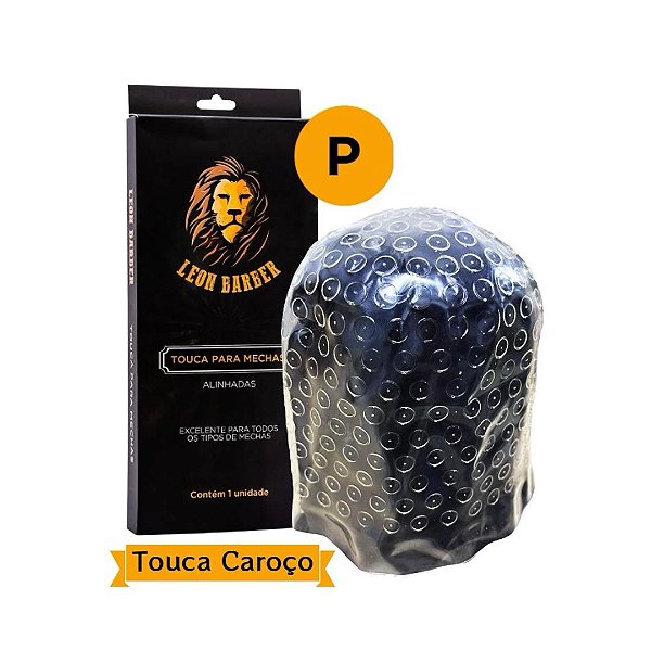 Touca Caroço para Reflexos Siliconada Leon Barber Tamanho P