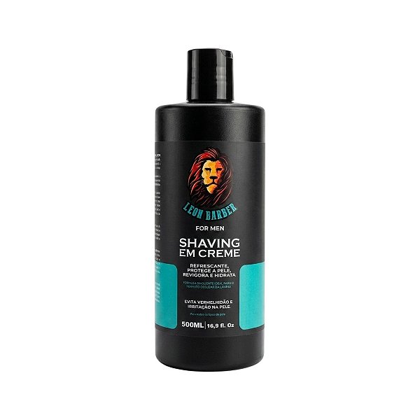 Shaving Creme para Barbear 500ml Leon Barber