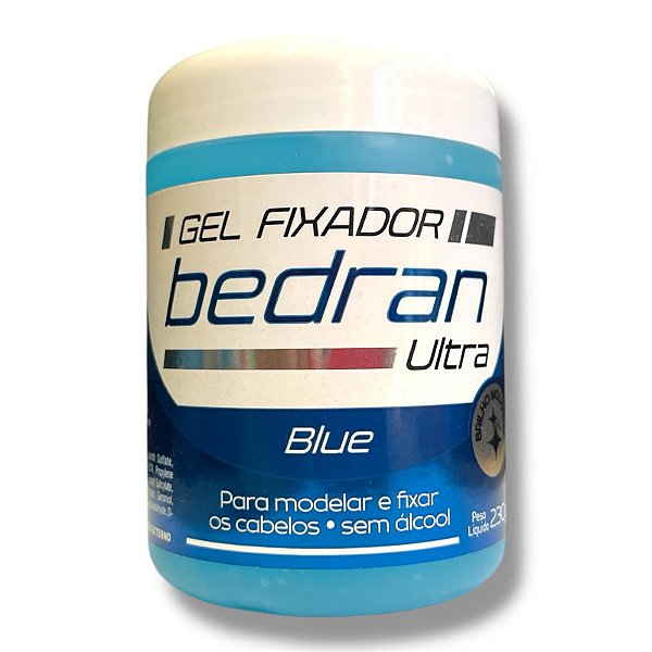 Gel Fixador sem álcool para cabelo Bedran Blue Pink Green Refresh Styllus 230g