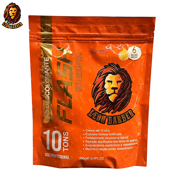Pó Descolorante FLASH Ultrarrápido 300G - Leon Barber