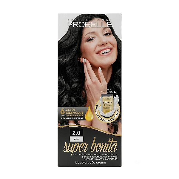 Coloração Super Bonita 2.0 - Preto Probelle probelle