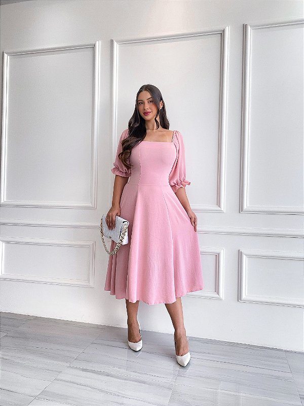 Vestido Heloisa - Rosê Seco