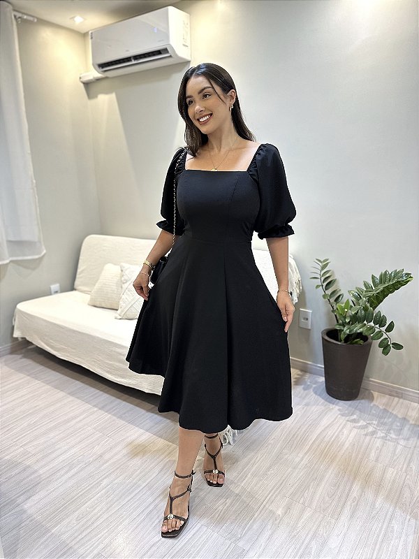 Vestido Heloisa - Preto