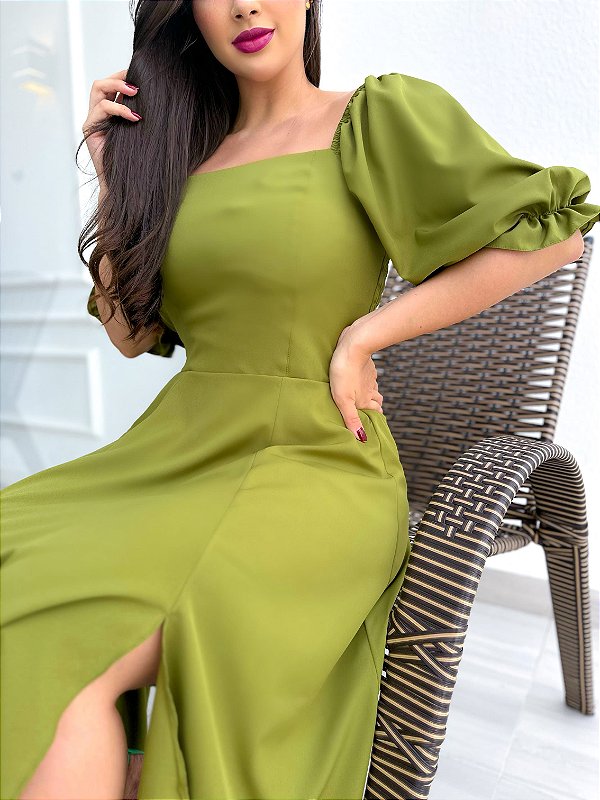 Vestido Heloisa - Abacate