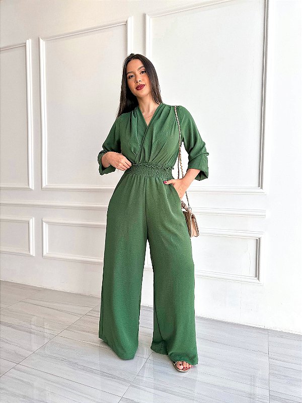 Calça Pantalona Nina - Militar