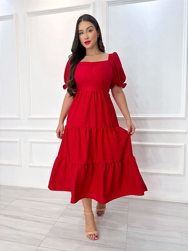 Vestido Tereza - Vermelho