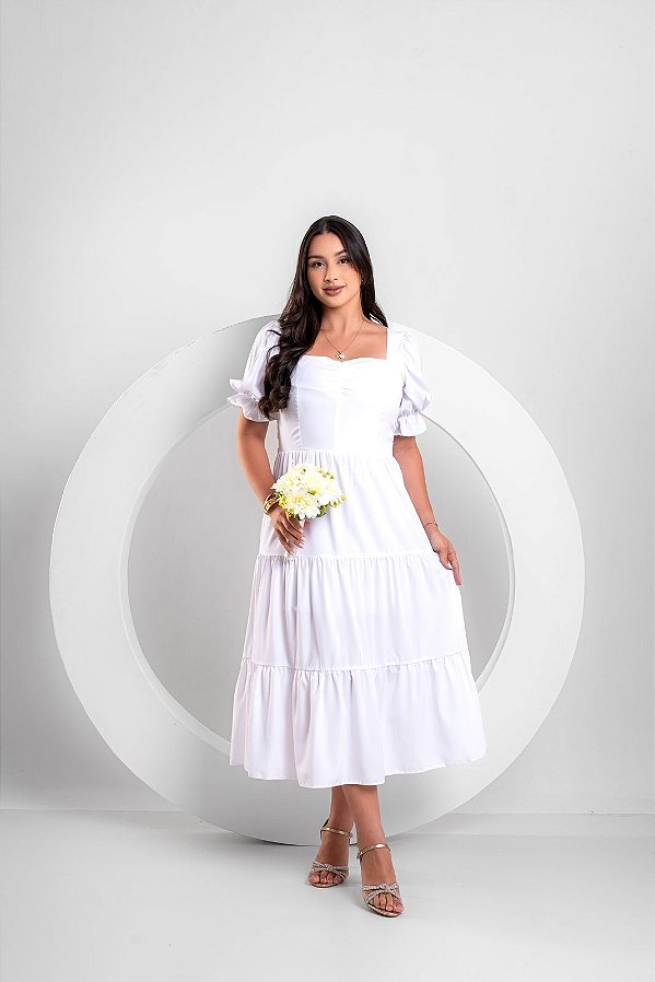 Vestido Tereza - Branco