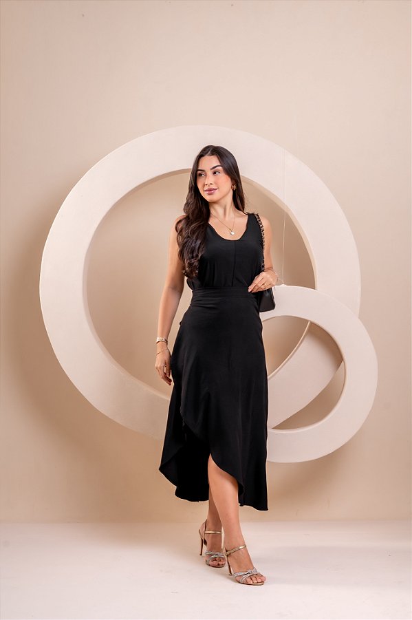 Saia Envelope Lívia - Preto