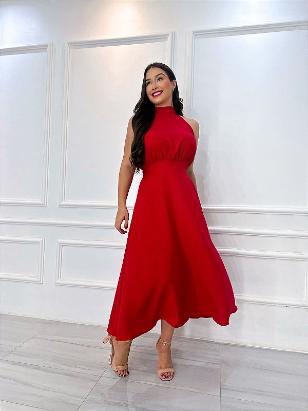 Vestido Pérola - Vermelho