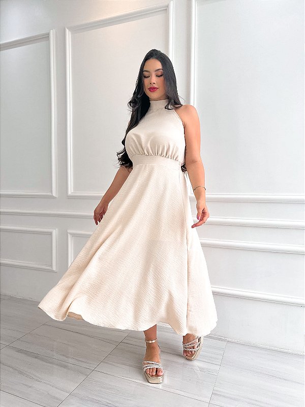 Vestido Pérola - Tapioca