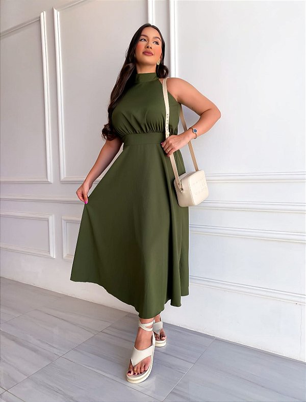 Vestido Pérola - Militar