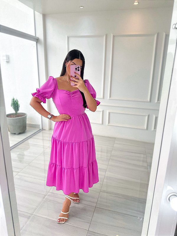 Vestido Tereza - Rosa