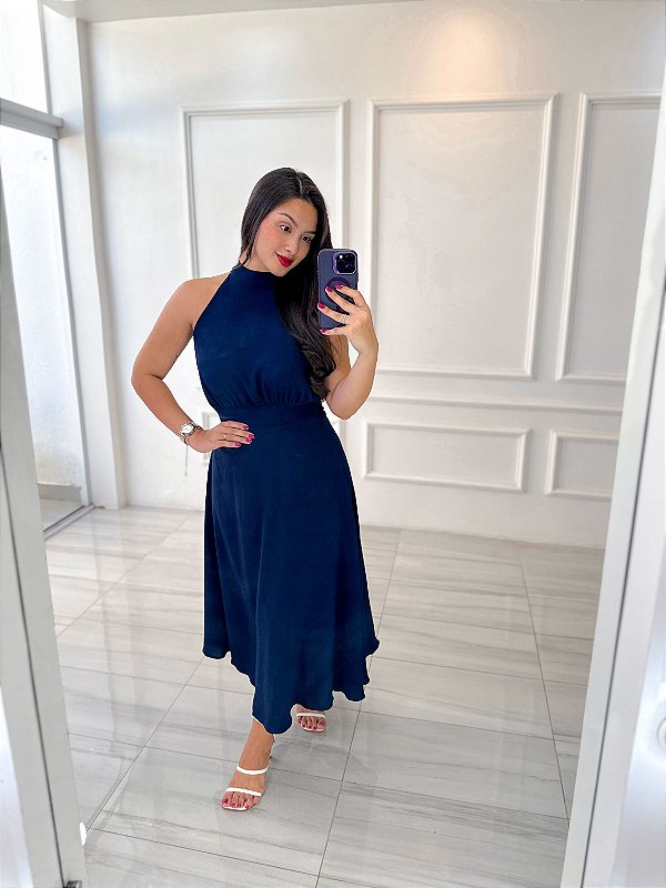 Vestido Pérola - Marinho