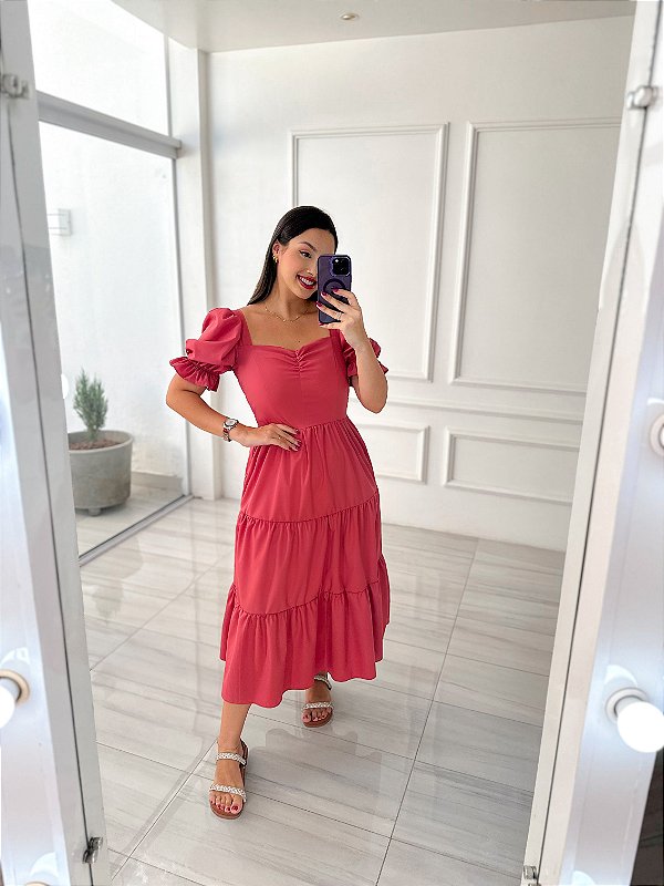 Vestido Tereza - Marsala