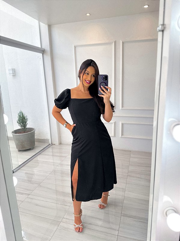 Vestido Odete - Preto