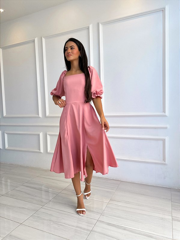 Vestido Heloisa - Rosê