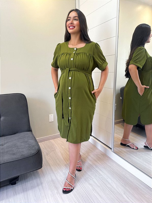 Vestido Vitória - Militar