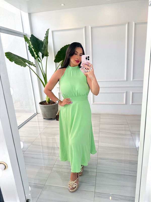 Vestido Pérola - Verde Candy