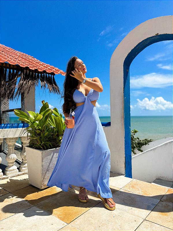 Vestido Mara - Azul Candy