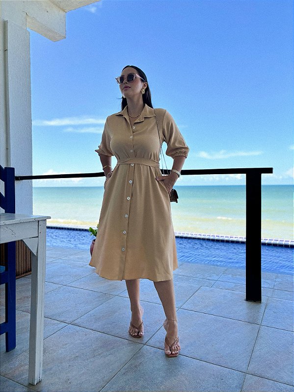 Vestido Melissa - Bege