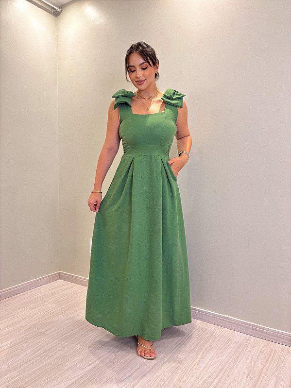 Vestido Andreia - Verde Oliva