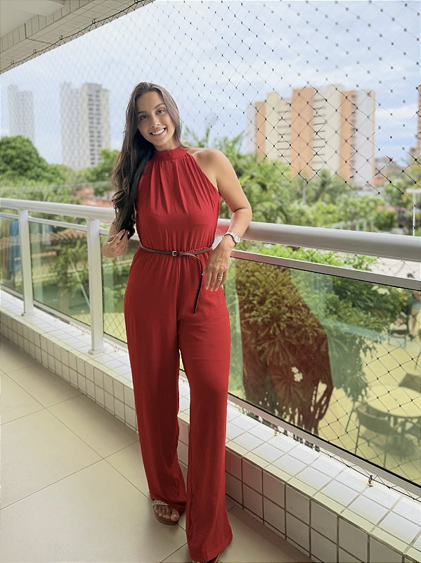Macacão Serena - Vermelho