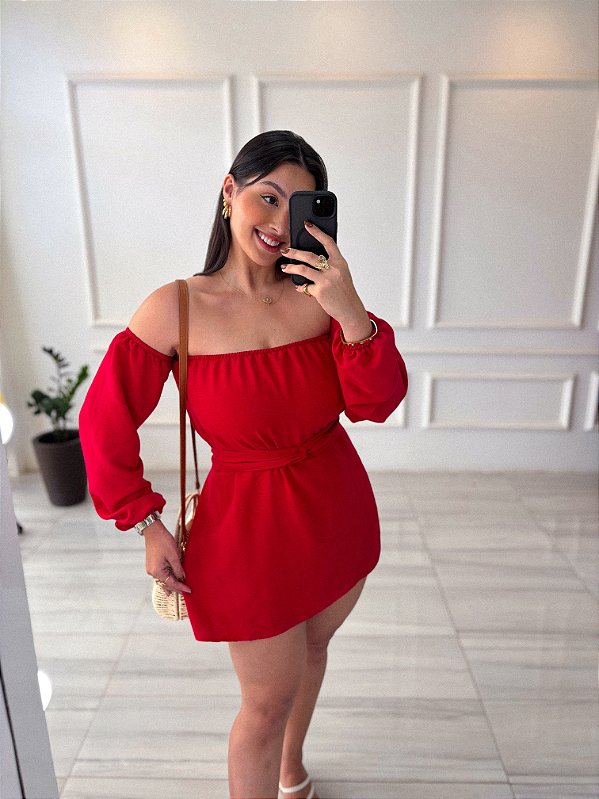 Macaquinho  Clara - Vermelho