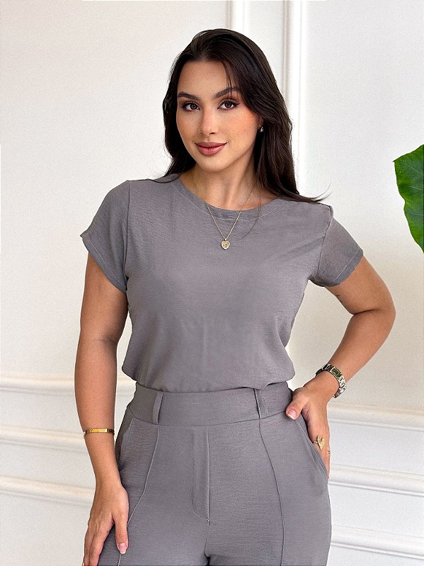 Blusa Luíza - Cinza
