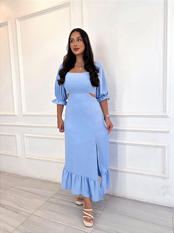 Vestido Beatriz - Azul Candy