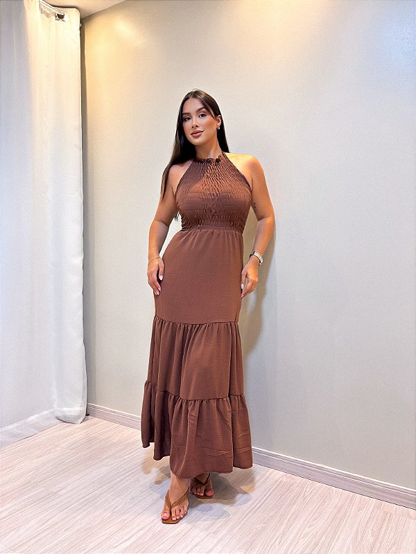 Vestido Gabriela -  Marrom