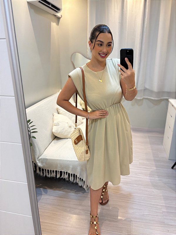 Vestido Jaqueline - Bege