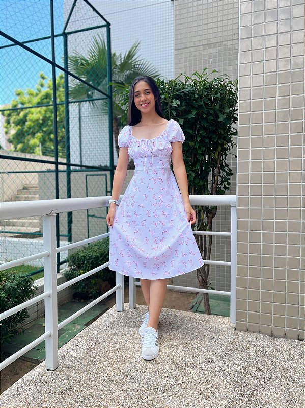 Vestido Bianca - Estampado Laço