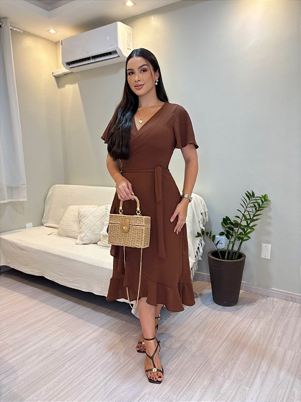 Vestido Diana - Marrom