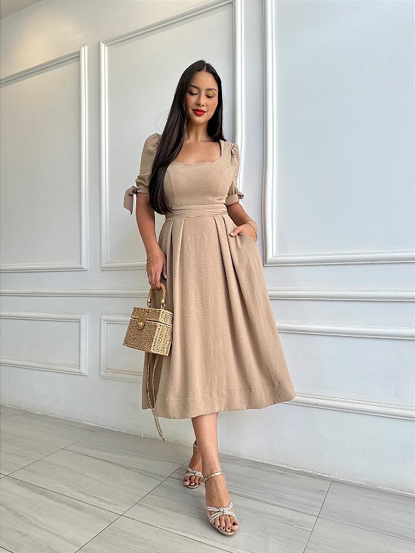 Vestido Estela - Nude