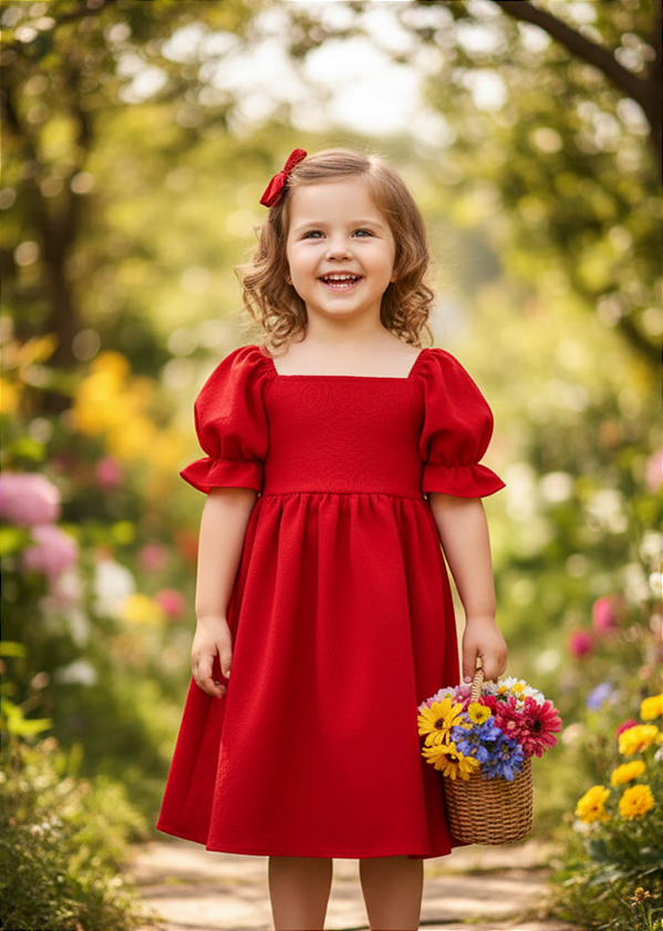 Vestido Helô - Vermelho