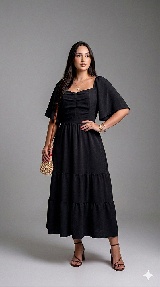 Vestido Noele - Preto