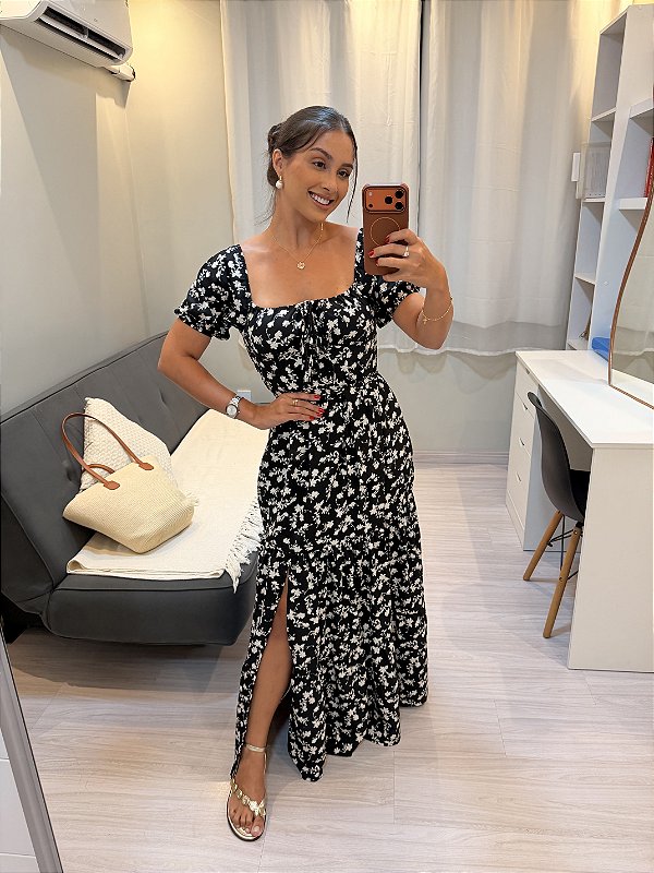 Vestido Alessandra - Liberty Preto