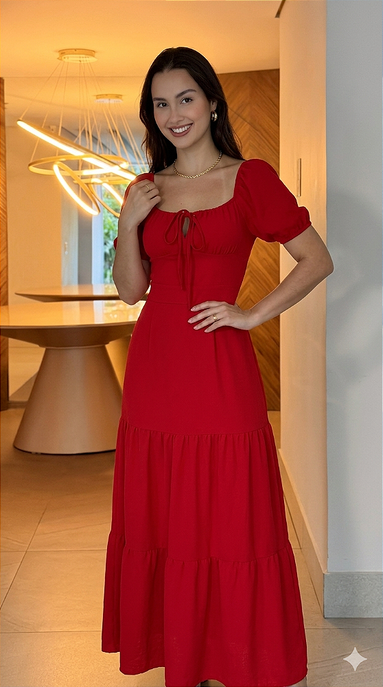 Vestido Alessandra - Vermelho