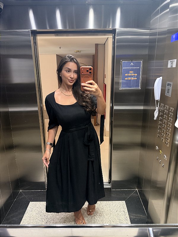 Vestido Estela - Preto