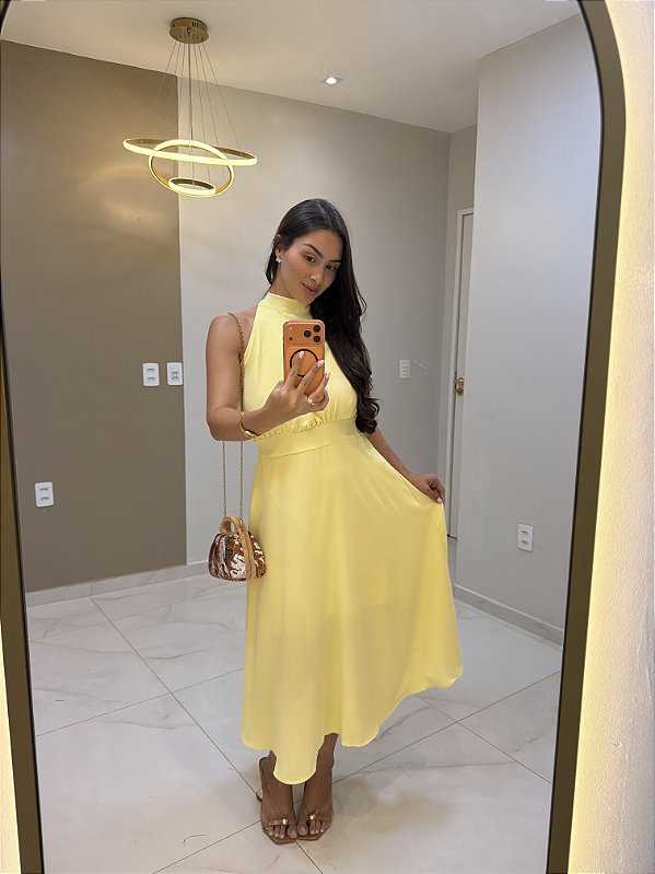 Vestido Pérola - Amarelo Bebê