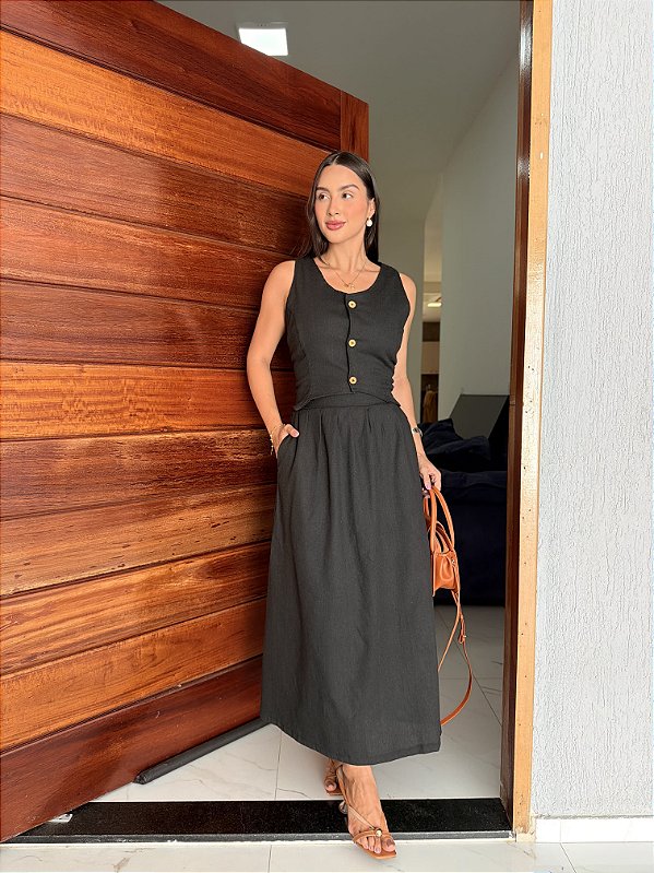 Colete Mia - Preto