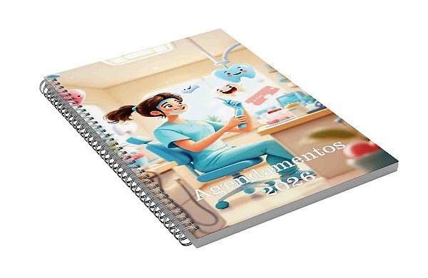 Agenda Dentista 2026 Clientes Cod AGDC07