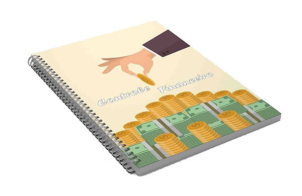 Caderno Controle Financeiro A4 Cod CFA4CP02