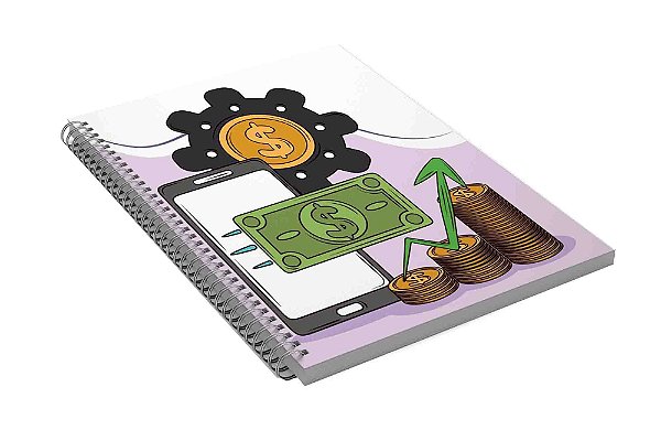 Caderno Controle Financeiro A4 Cod CFA4CP03